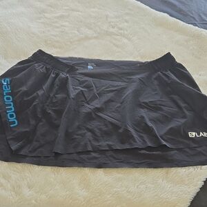 Salomon Black Skirt with Blue Logo